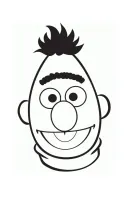 Bert en Ernie kleurplaat 13